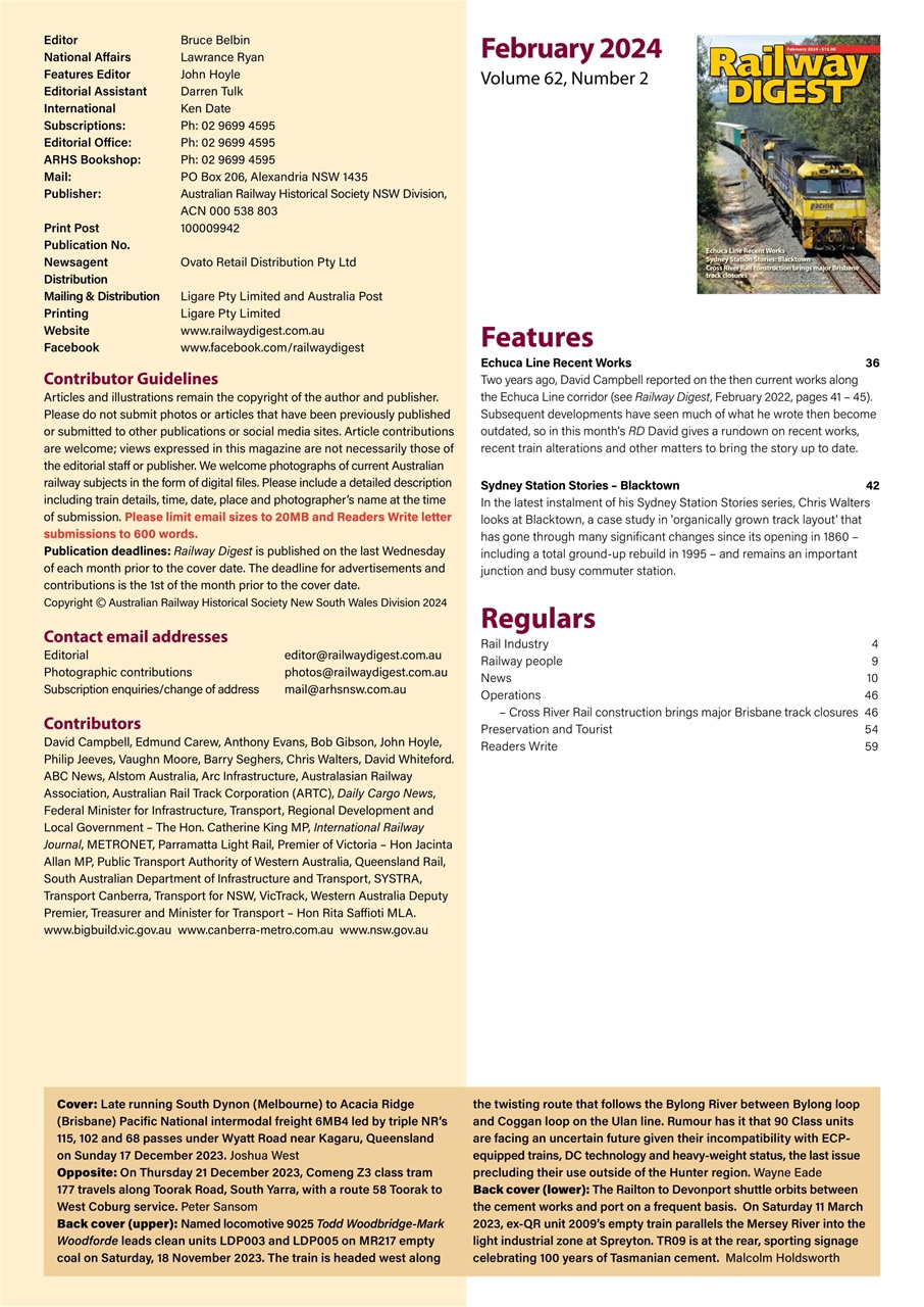 Railway Digest Preview Pages