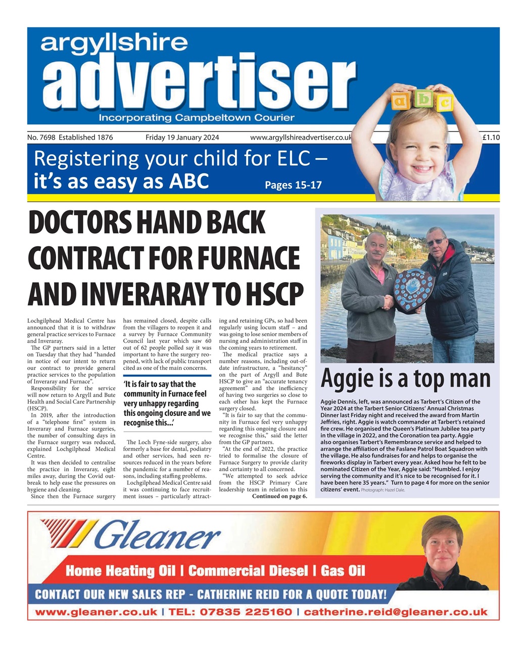 Argyllshire Advertiser Preview Pages