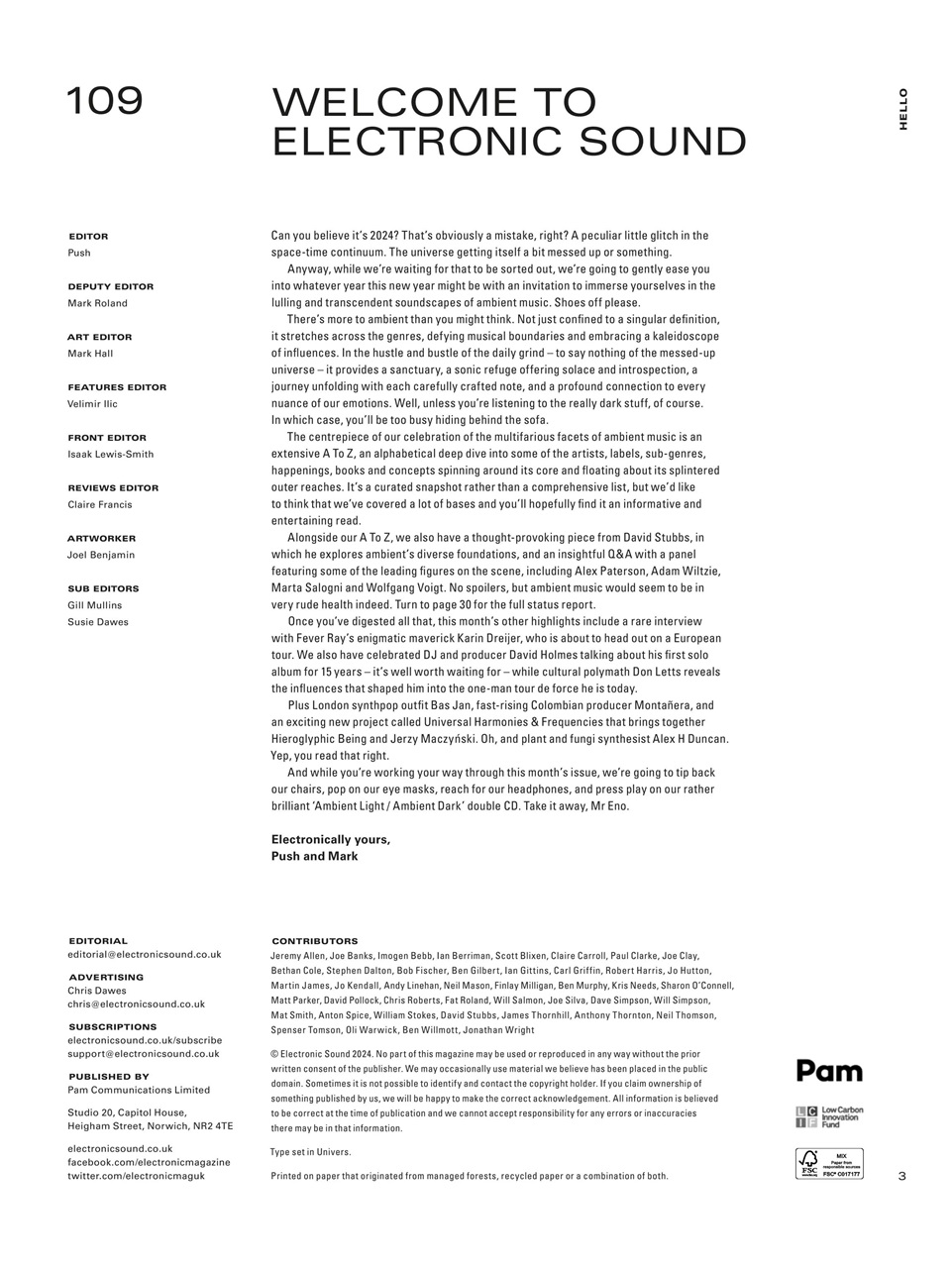 Electronic Sound Preview Pages