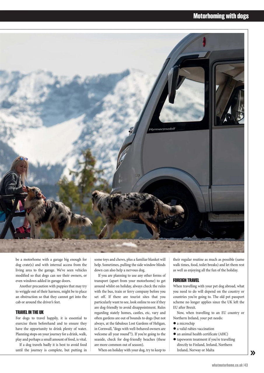 What Motorhome magazine Preview Pages
