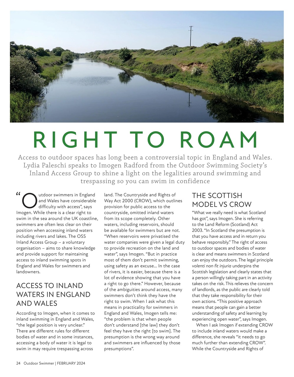 Outdoor Swimmer Preview Pages