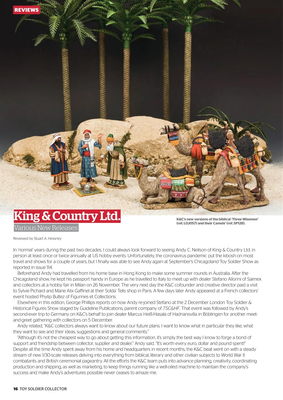 Toy Soldier Collector and Historical Figures Preview Pages