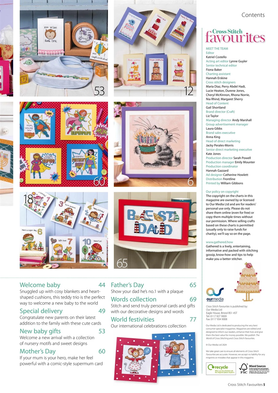 Cross Stitch Favourites Preview Pages