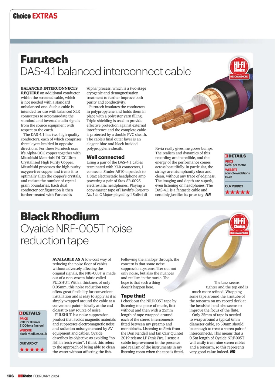 Hi-Fi Choice Preview Pages