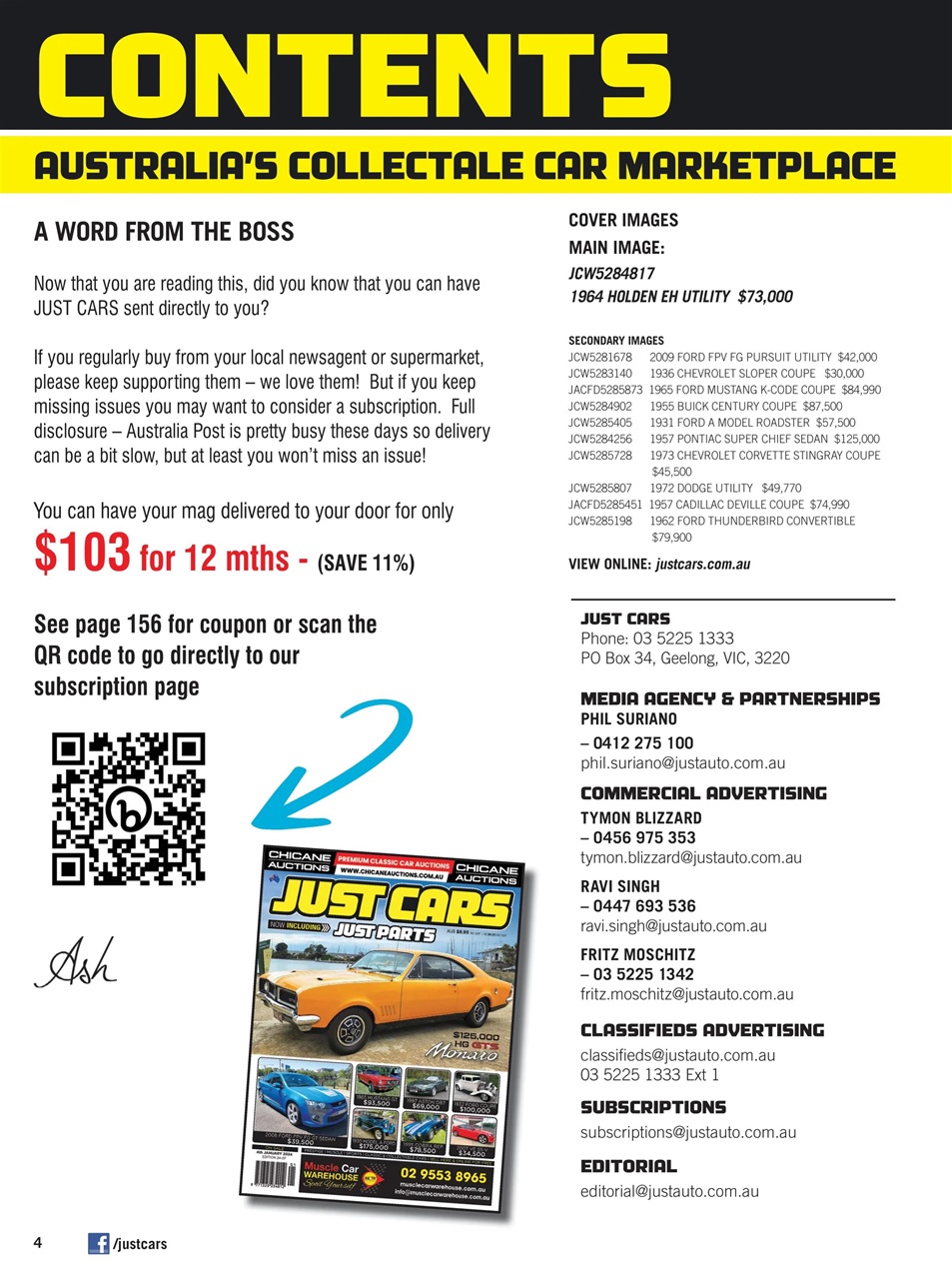 JUST CARS Preview Pages