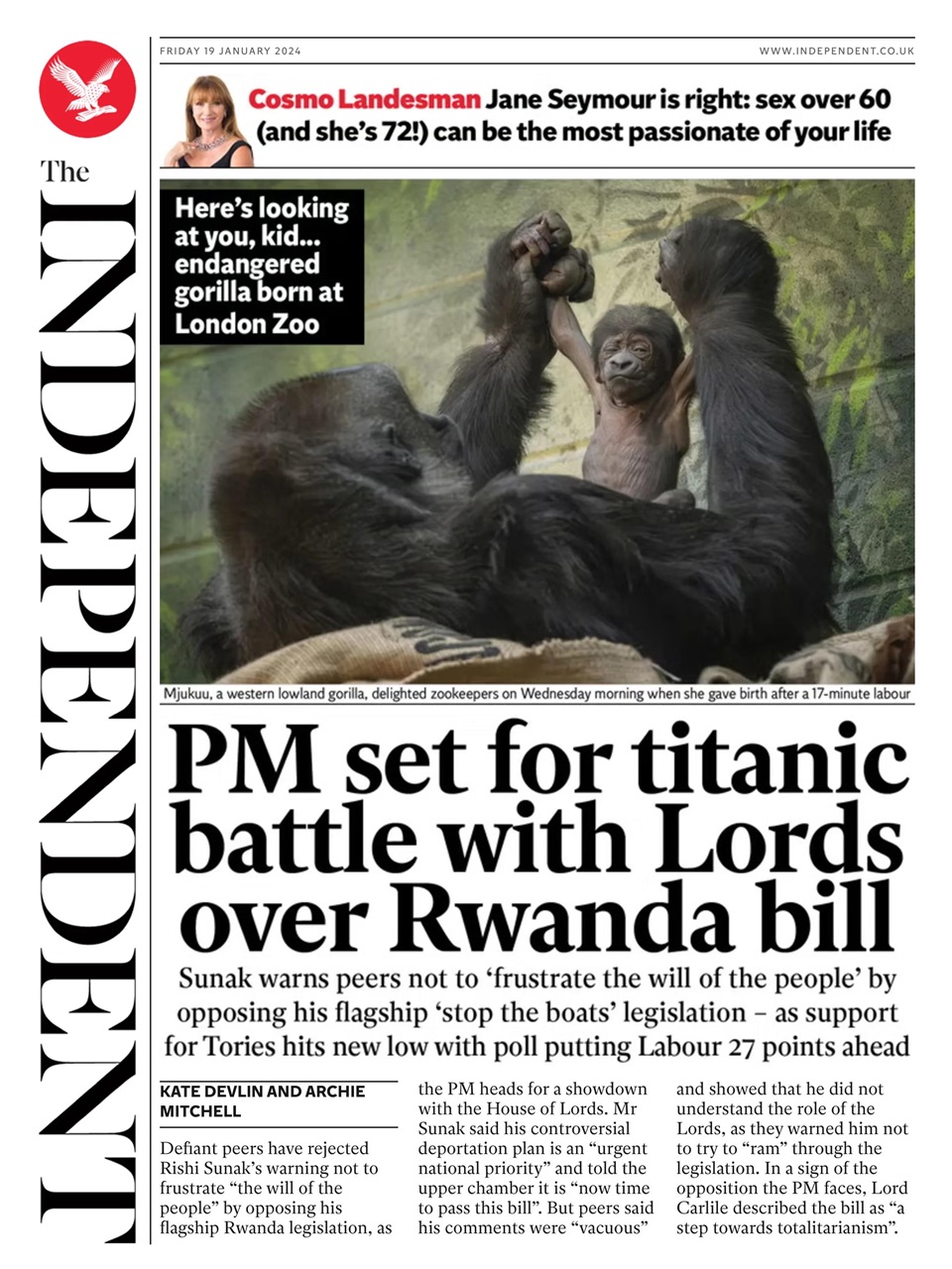 The Independent Daily Edition Newspaper Preview Pages