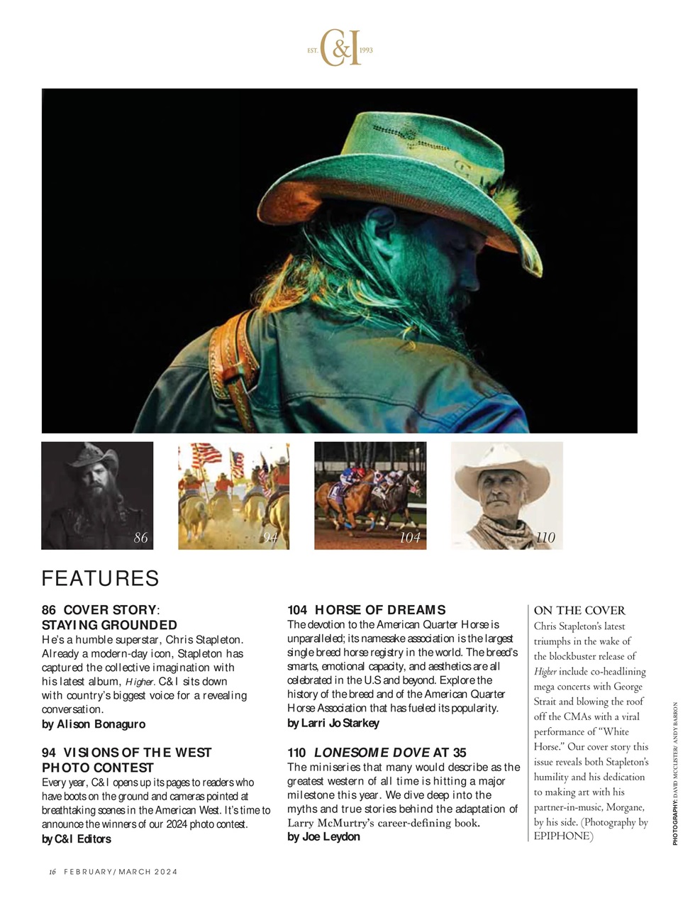 Cowboys and Indians Preview Pages