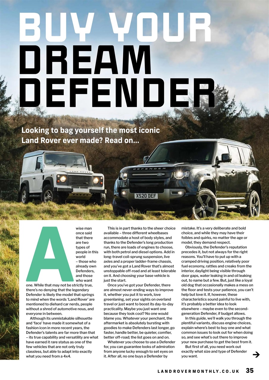 Land Rover Monthly Preview Pages