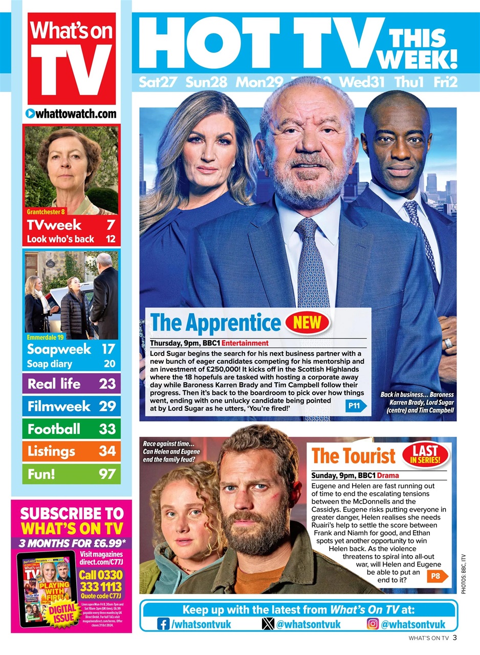 What's on TV Preview Pages