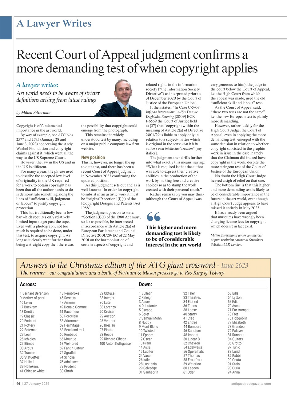 Antiques Trade Gazette Preview Pages