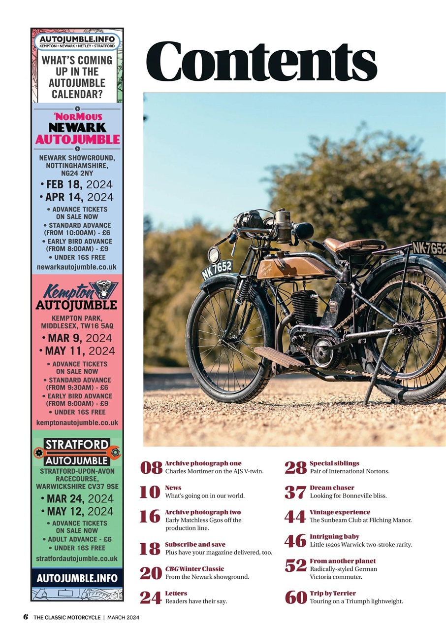 The Classic MotorCycle Preview Pages