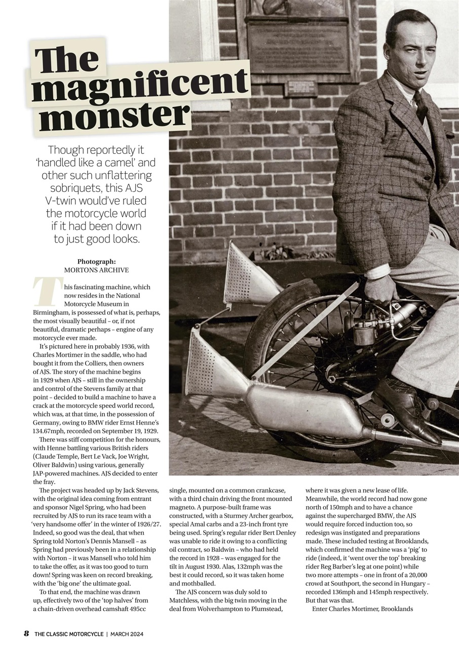 The Classic MotorCycle Preview Pages