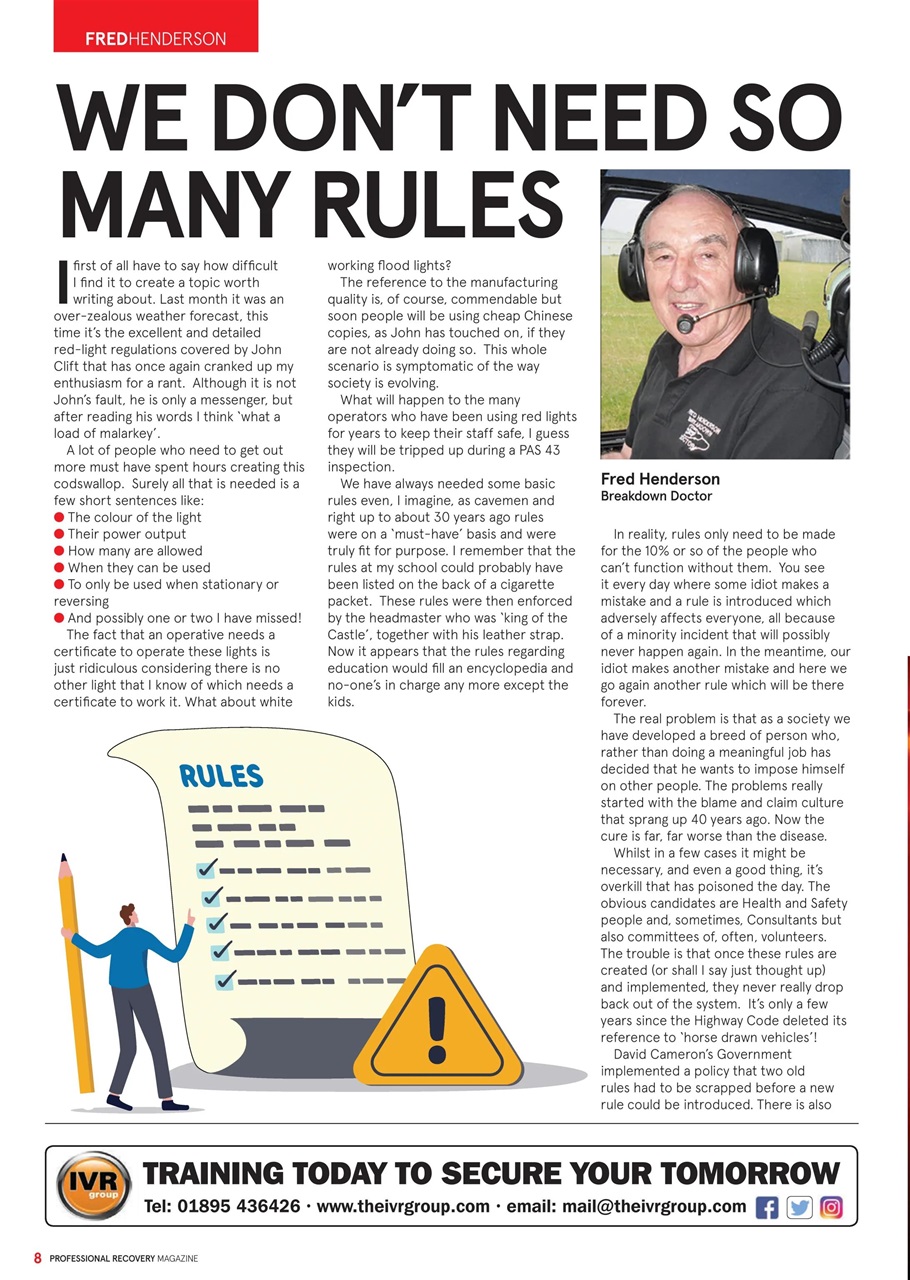 Professional Recovery Magazine Preview Pages