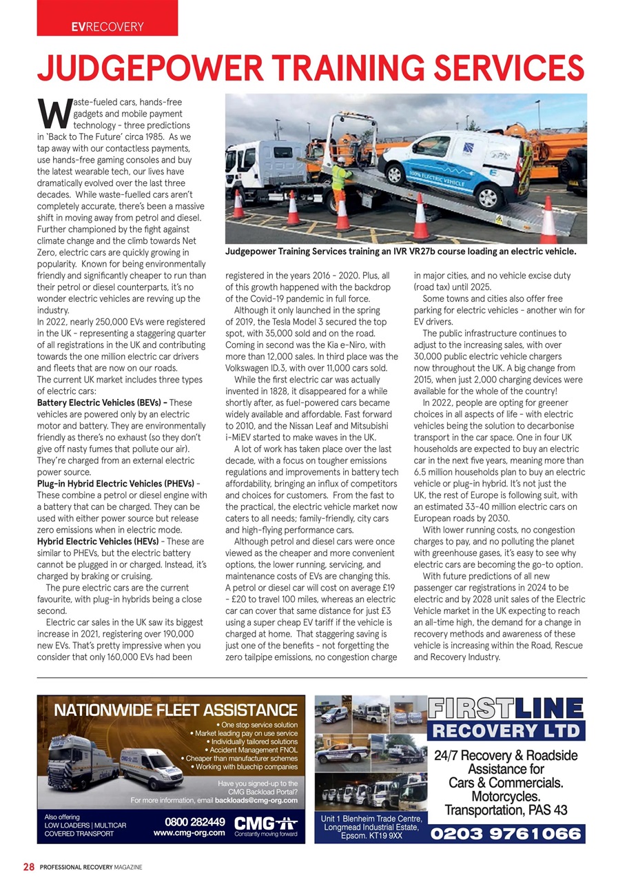 Professional Recovery Magazine Preview Pages