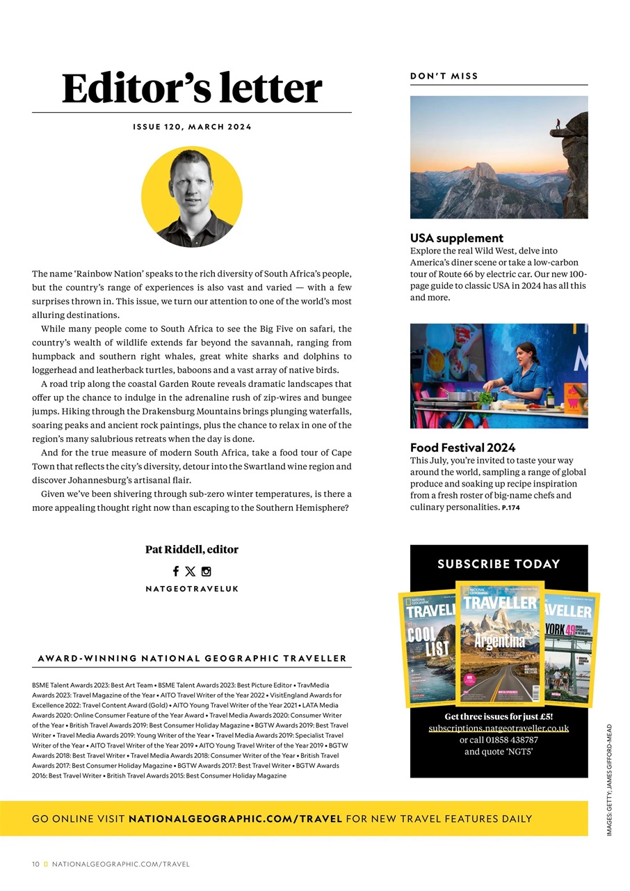 National Geographic Traveller UK Preview Pages