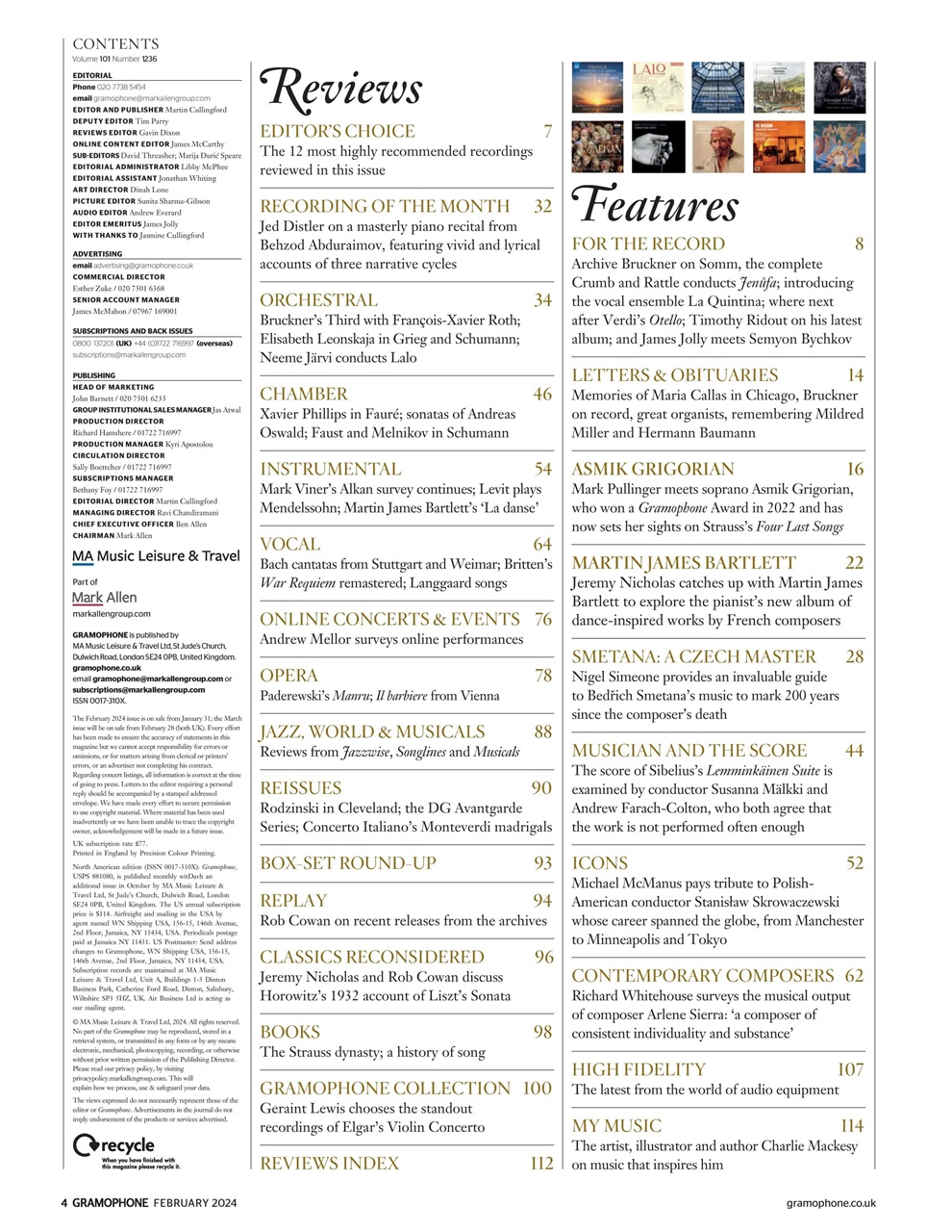 Gramophone Preview Pages