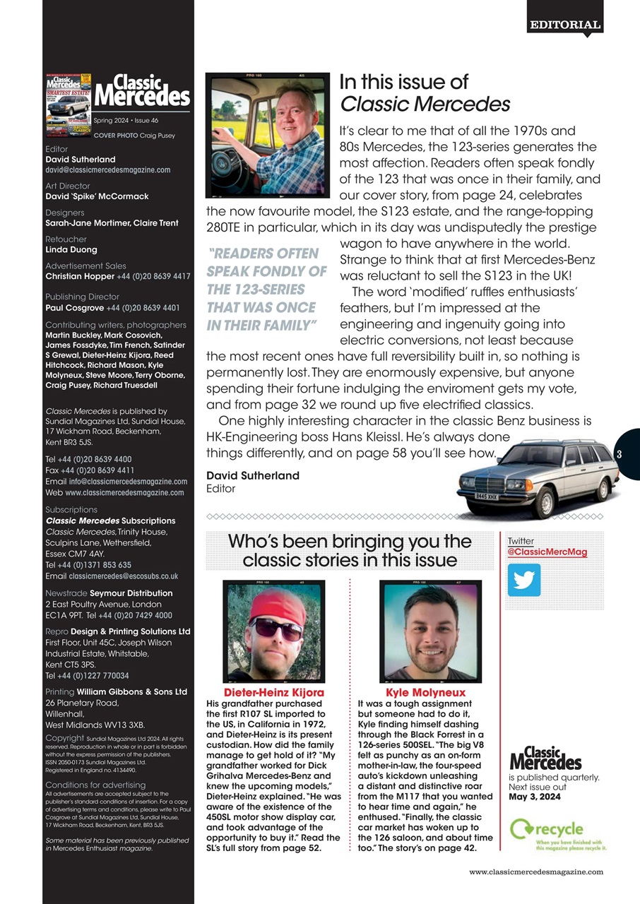 Classic Mercedes Preview Pages