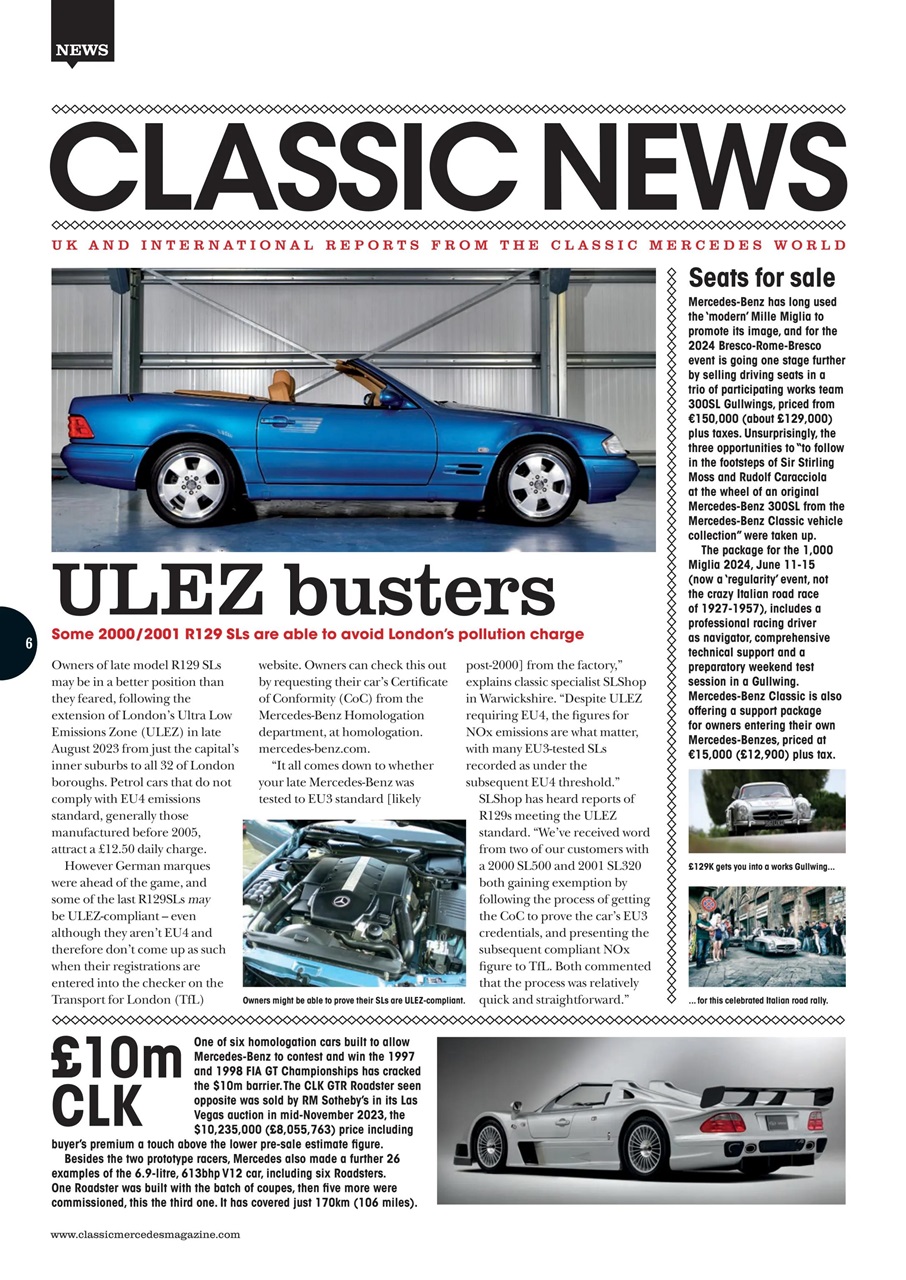 Classic Mercedes Preview Pages