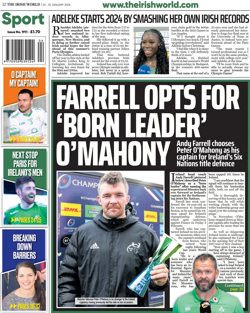 Irish World Preview Pages