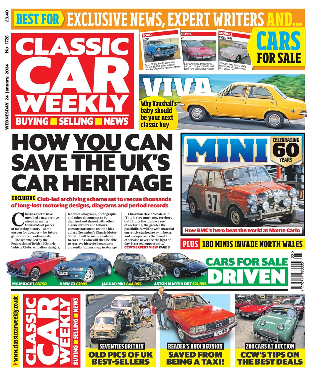 Classic Car Weekly Preview Pages