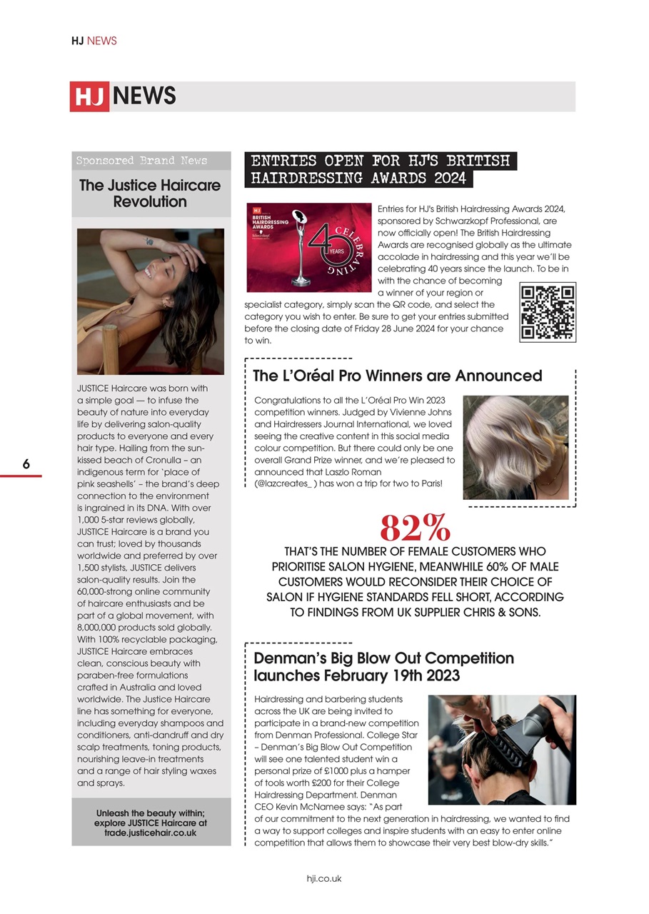 Hairdressers Journal Preview Pages