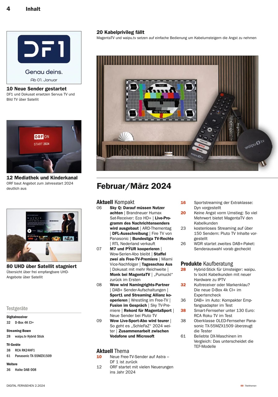 Digital Fernsehen Preview Pages
