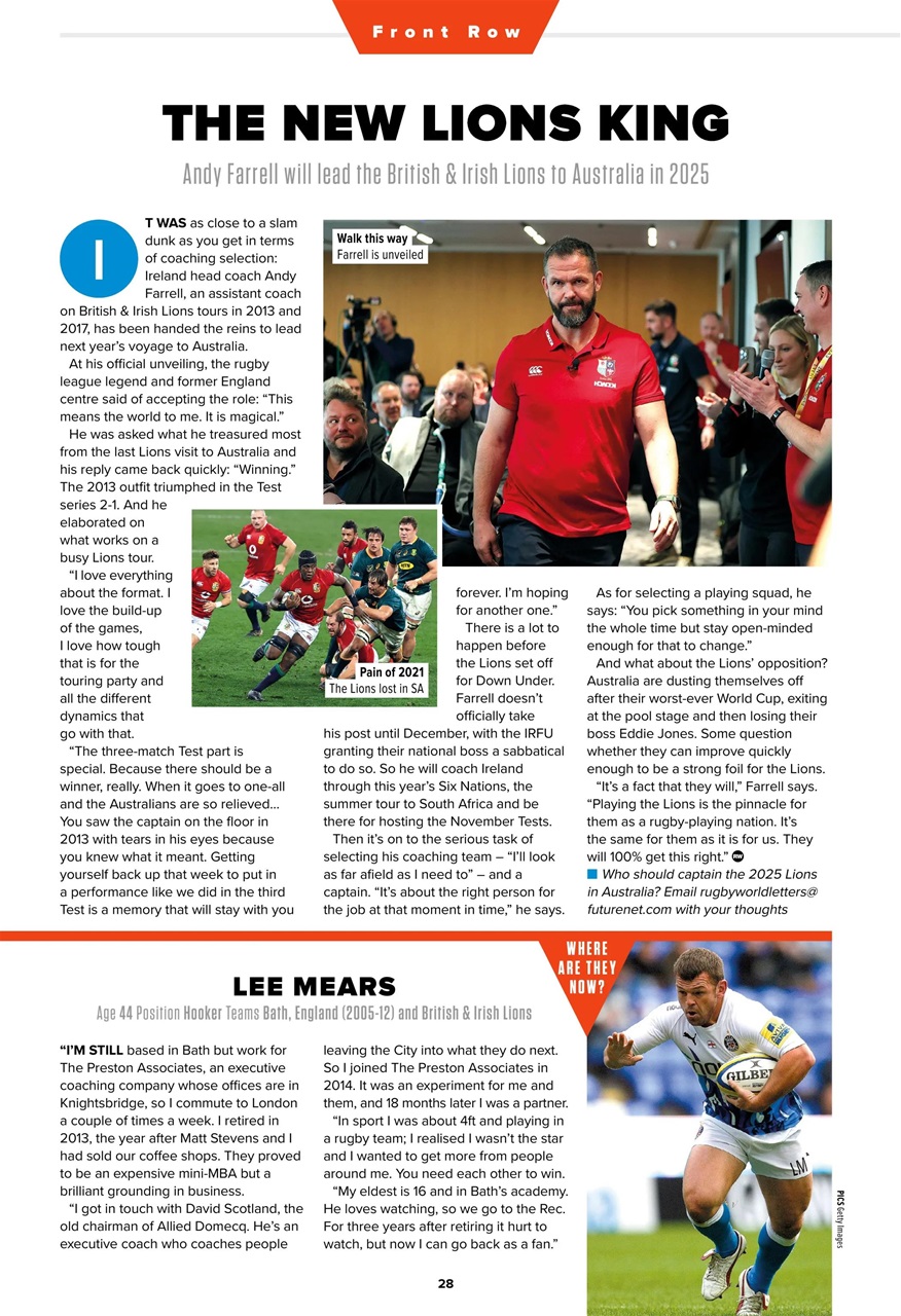 Rugby World Preview Pages