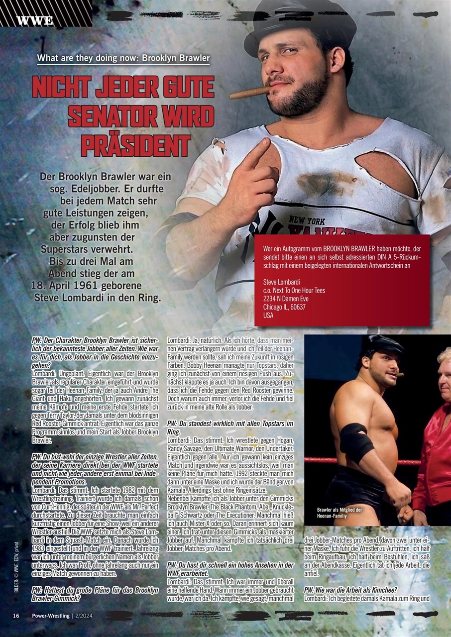 Power-Wrestling Preview Pages
