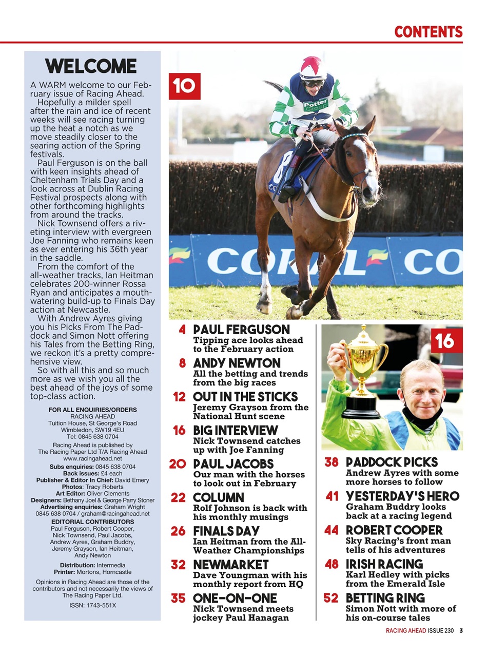 Racing Ahead Preview Pages