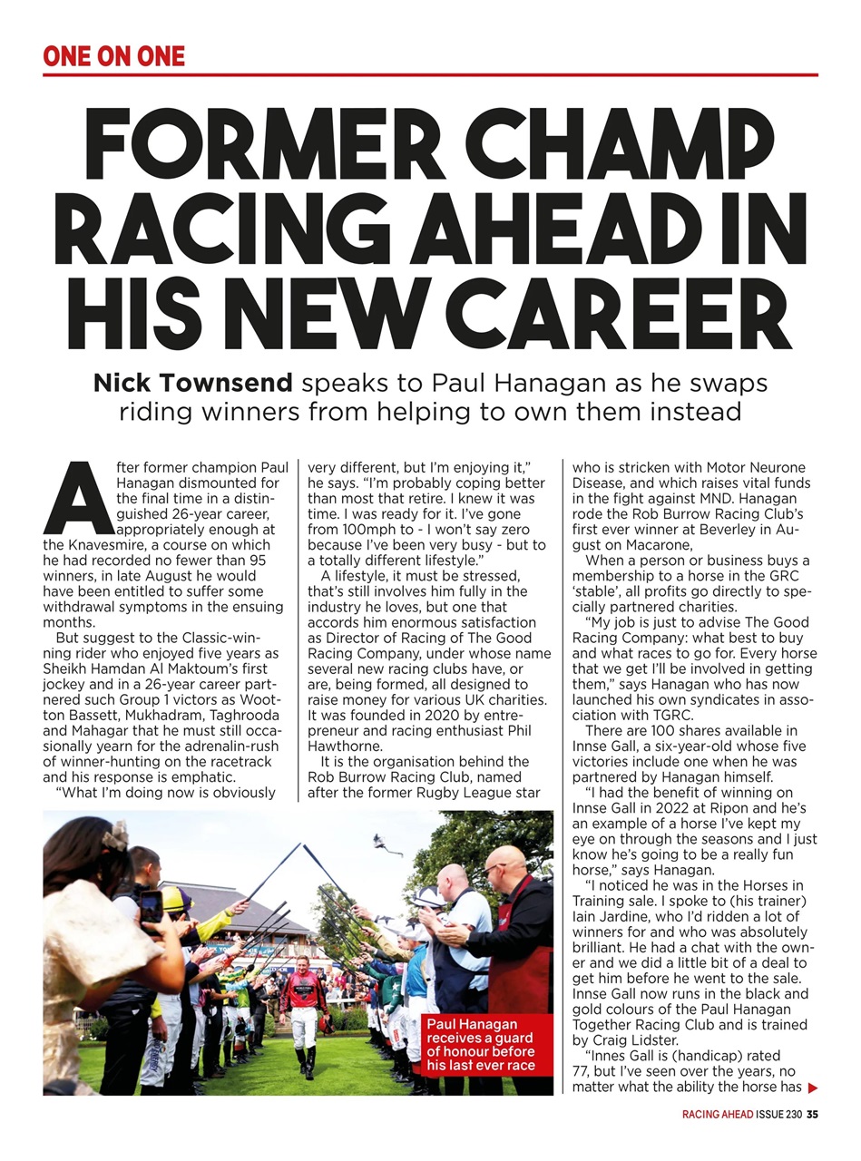 Racing Ahead Preview Pages