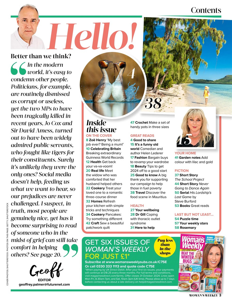 Woman's Weekly Preview Pages