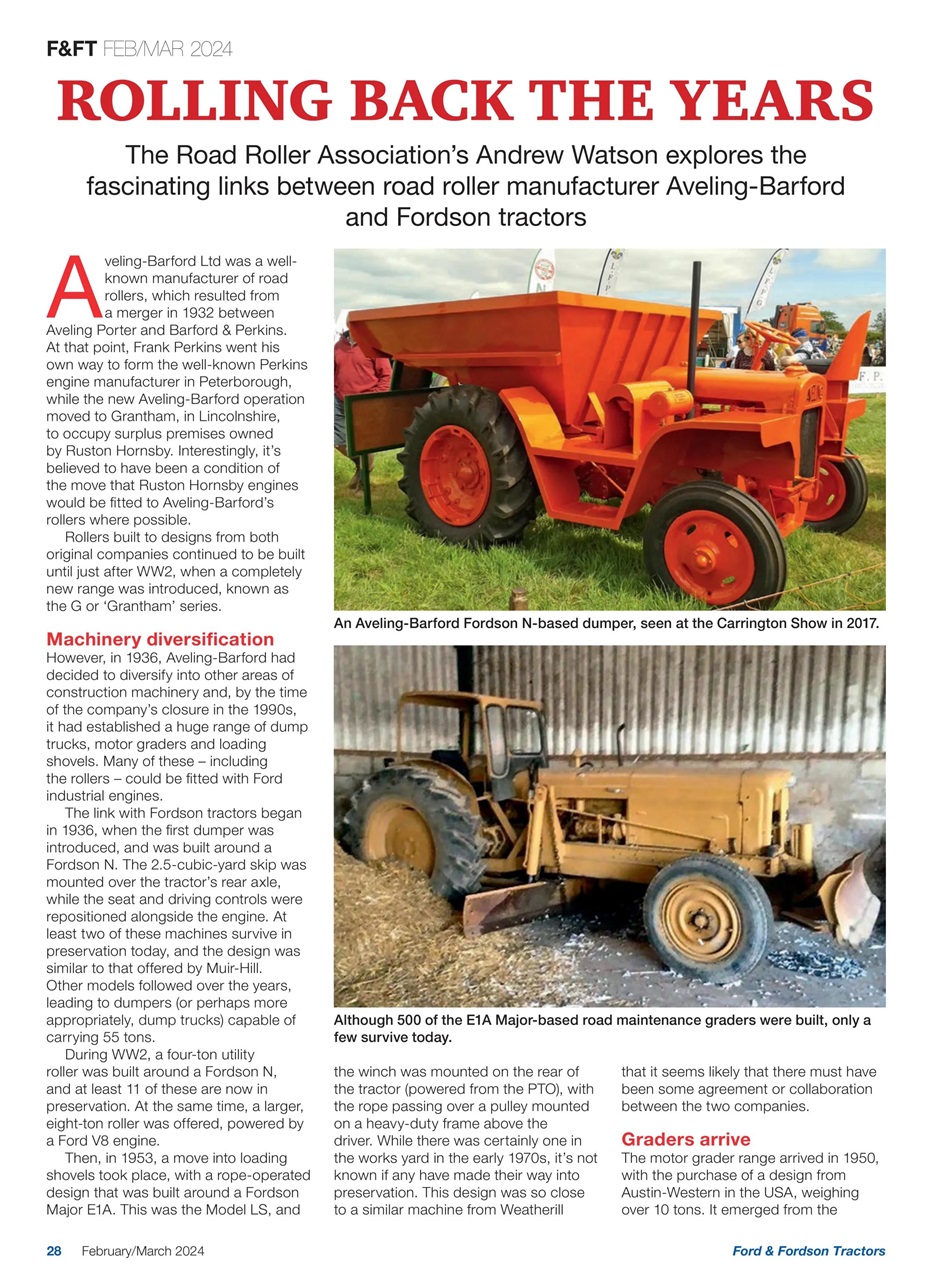 Ford & Fordson Preview Pages