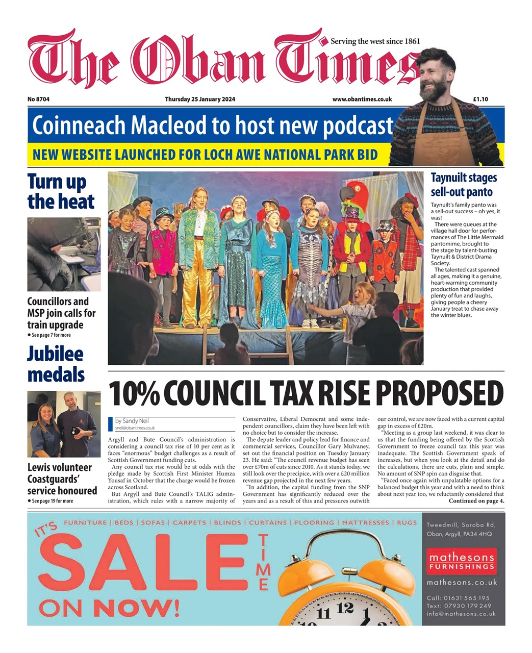 The Oban Times & Lochaber Times Preview Pages