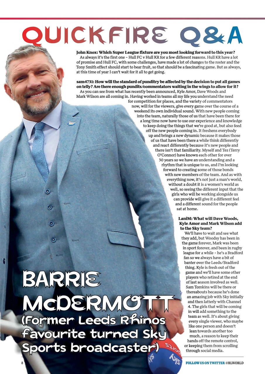 Rugby League World Preview Pages