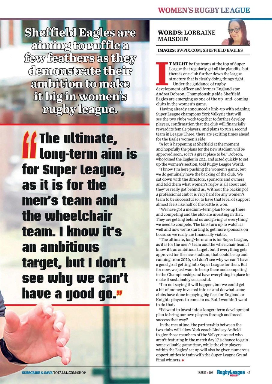 Rugby League World Preview Pages