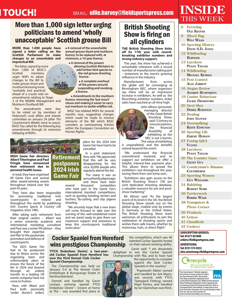 Countryman's Weekly Preview Pages