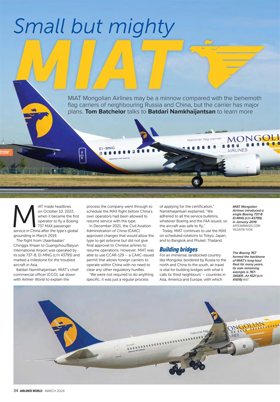 Airliner World Preview Pages