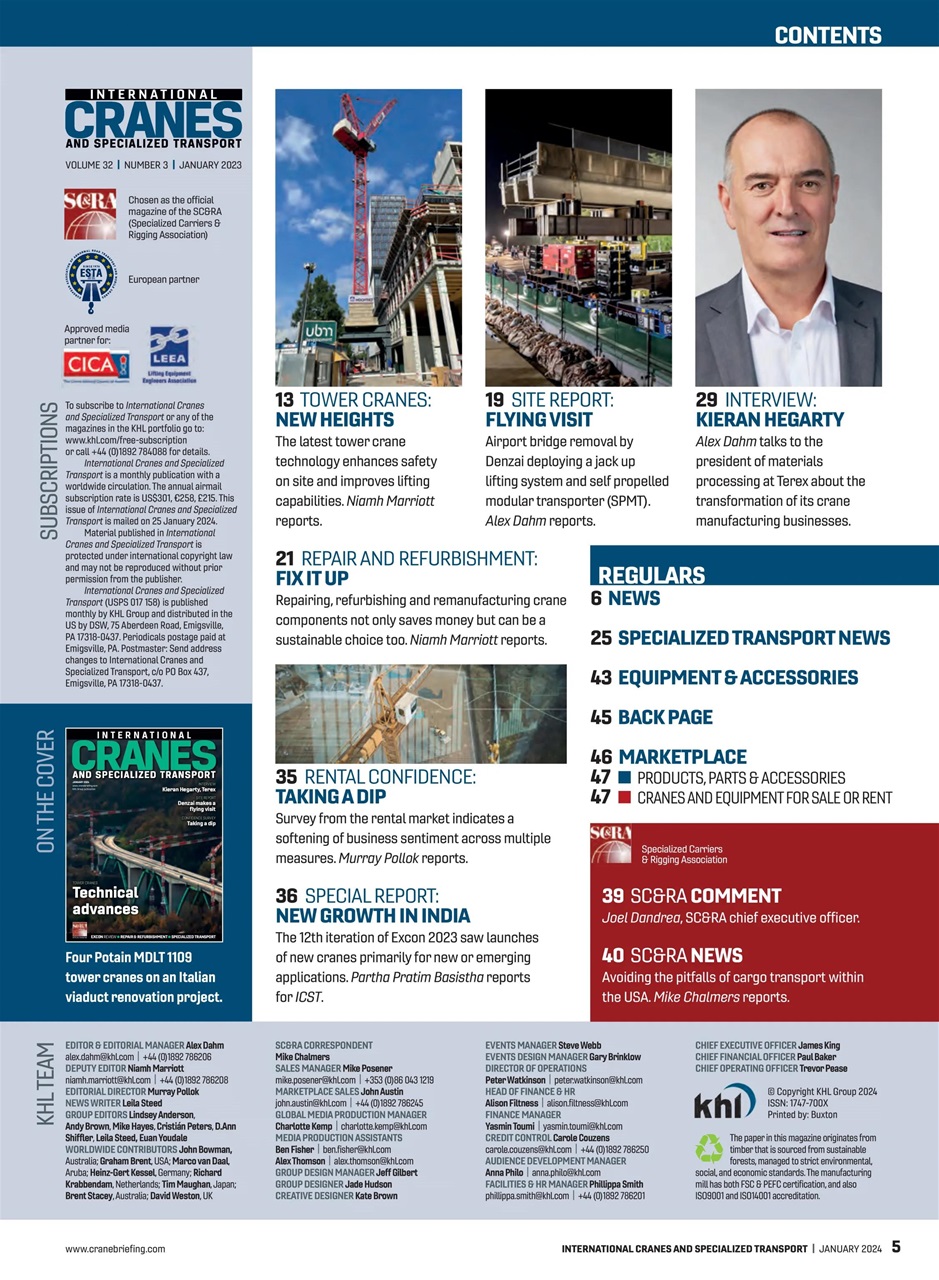 Int. Cranes and Specialized Transp Preview Pages