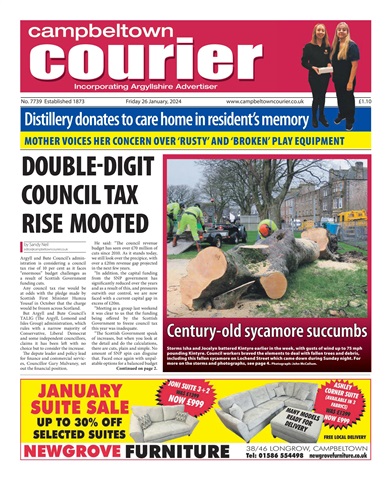 Campbeltown Courier issue 26/01/2024