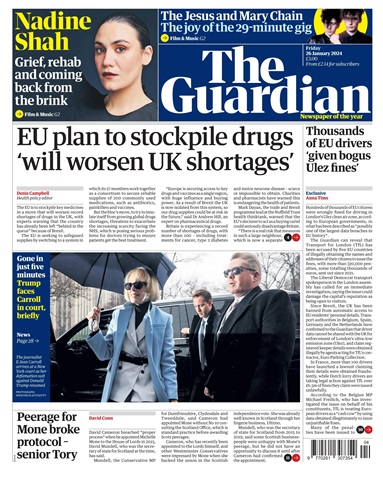 The Guardian Newspaper issue Friday, January 26, 2024