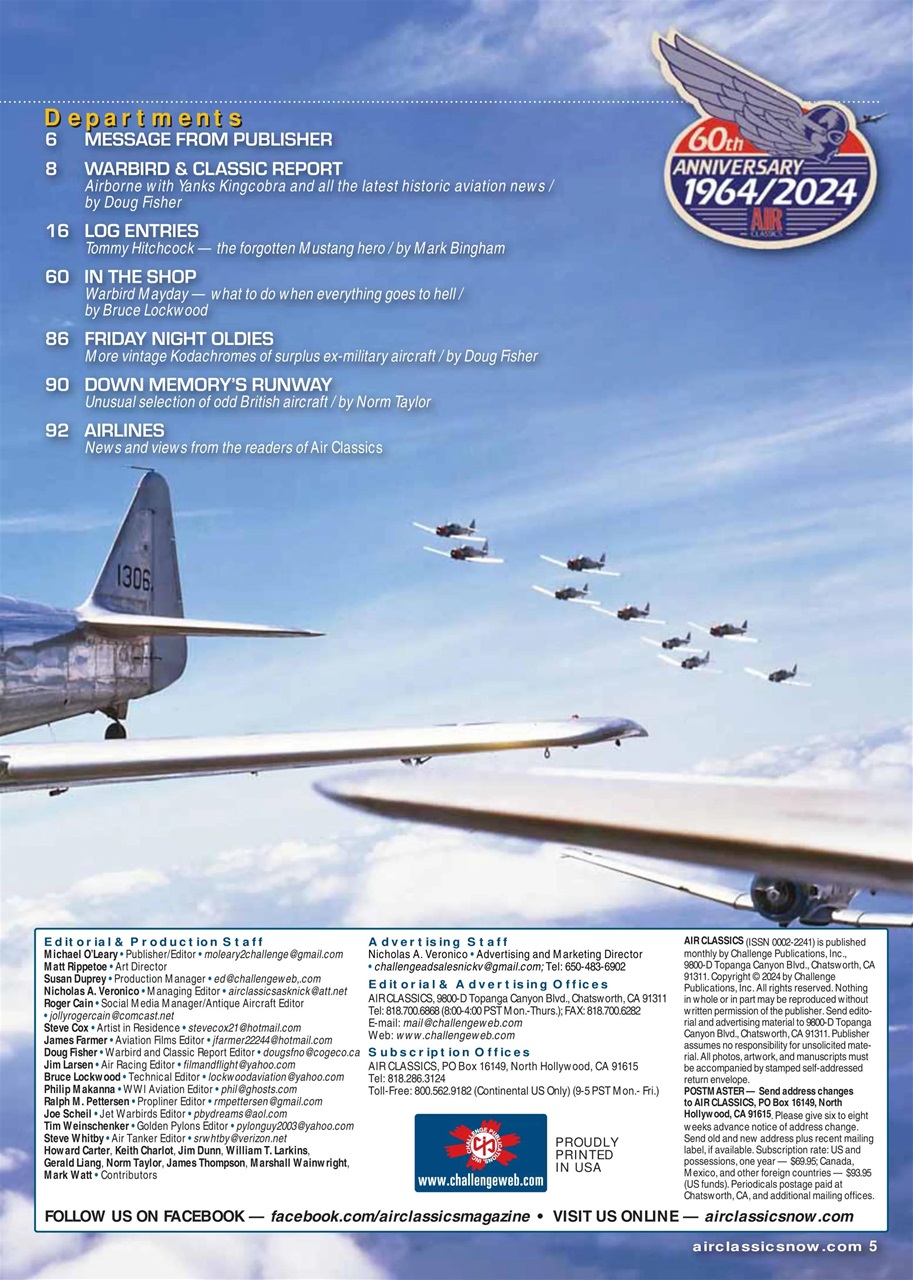Air Classics - Where History Flies Preview Pages
