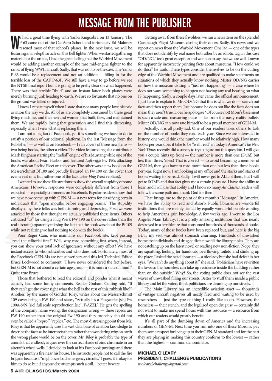 Air Classics - Where History Flies Preview Pages