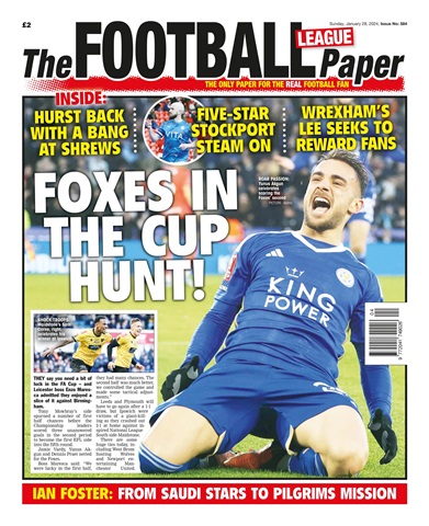 The Football League Paper issue 28 Jan 2024