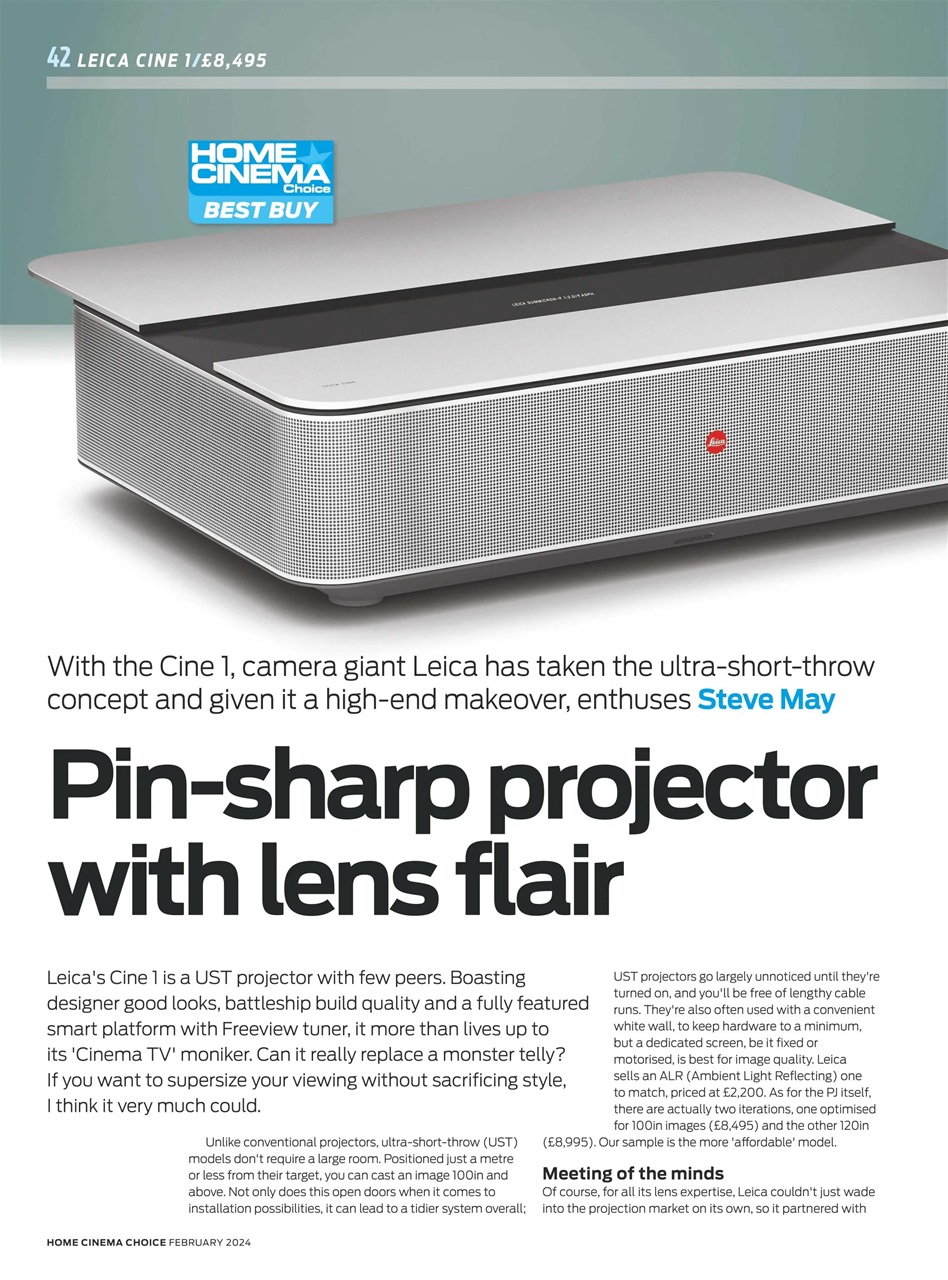 Home Cinema Choice Preview Pages