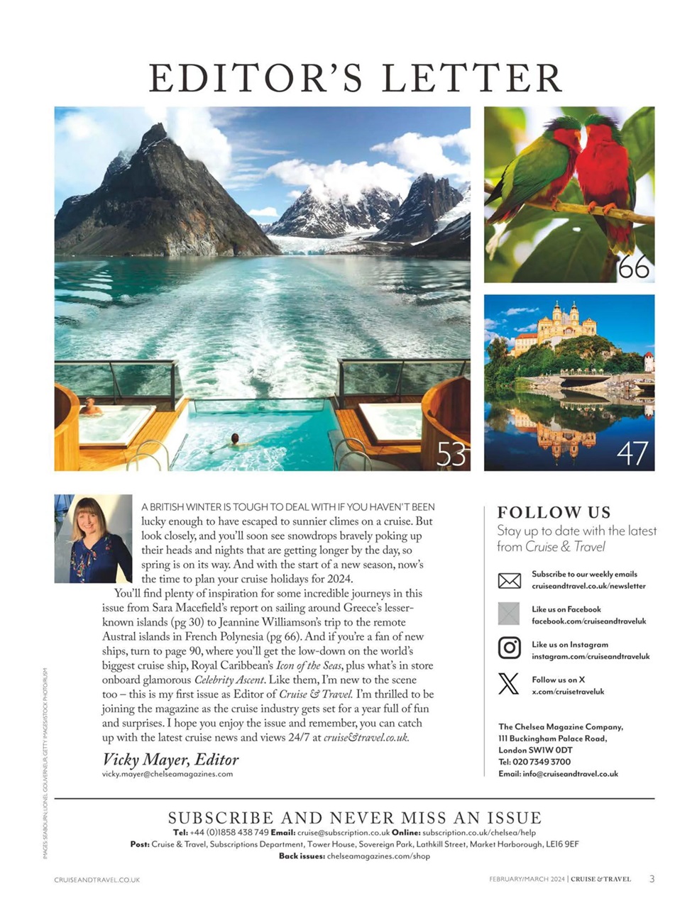 Cruise & Travel Preview Pages