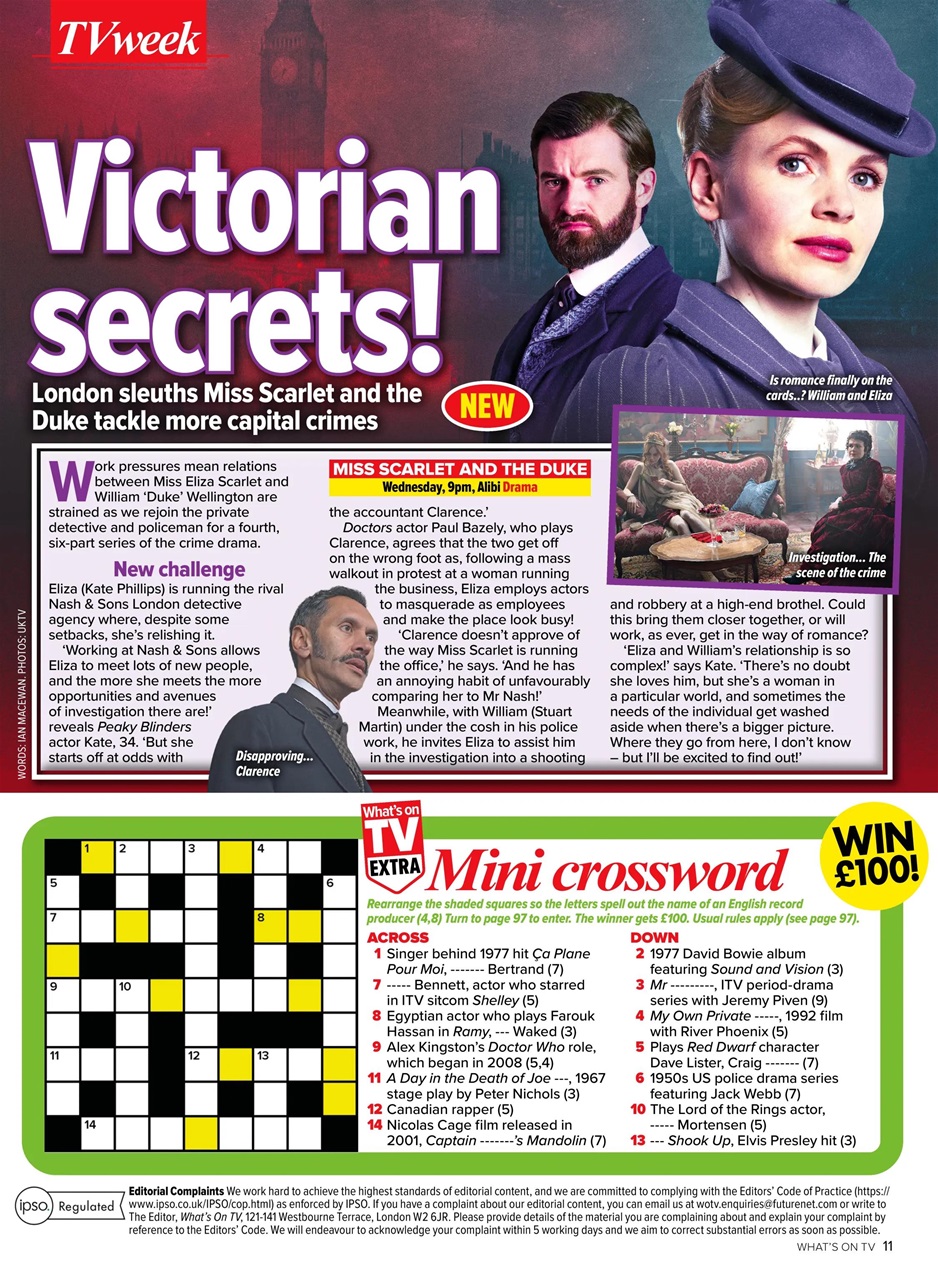 What's on TV Preview Pages