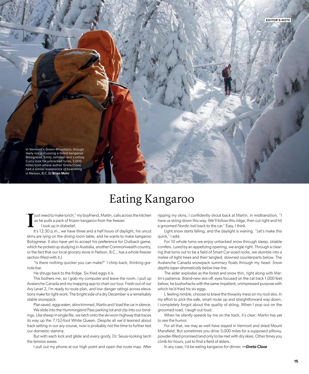 Backcountry Preview Pages
