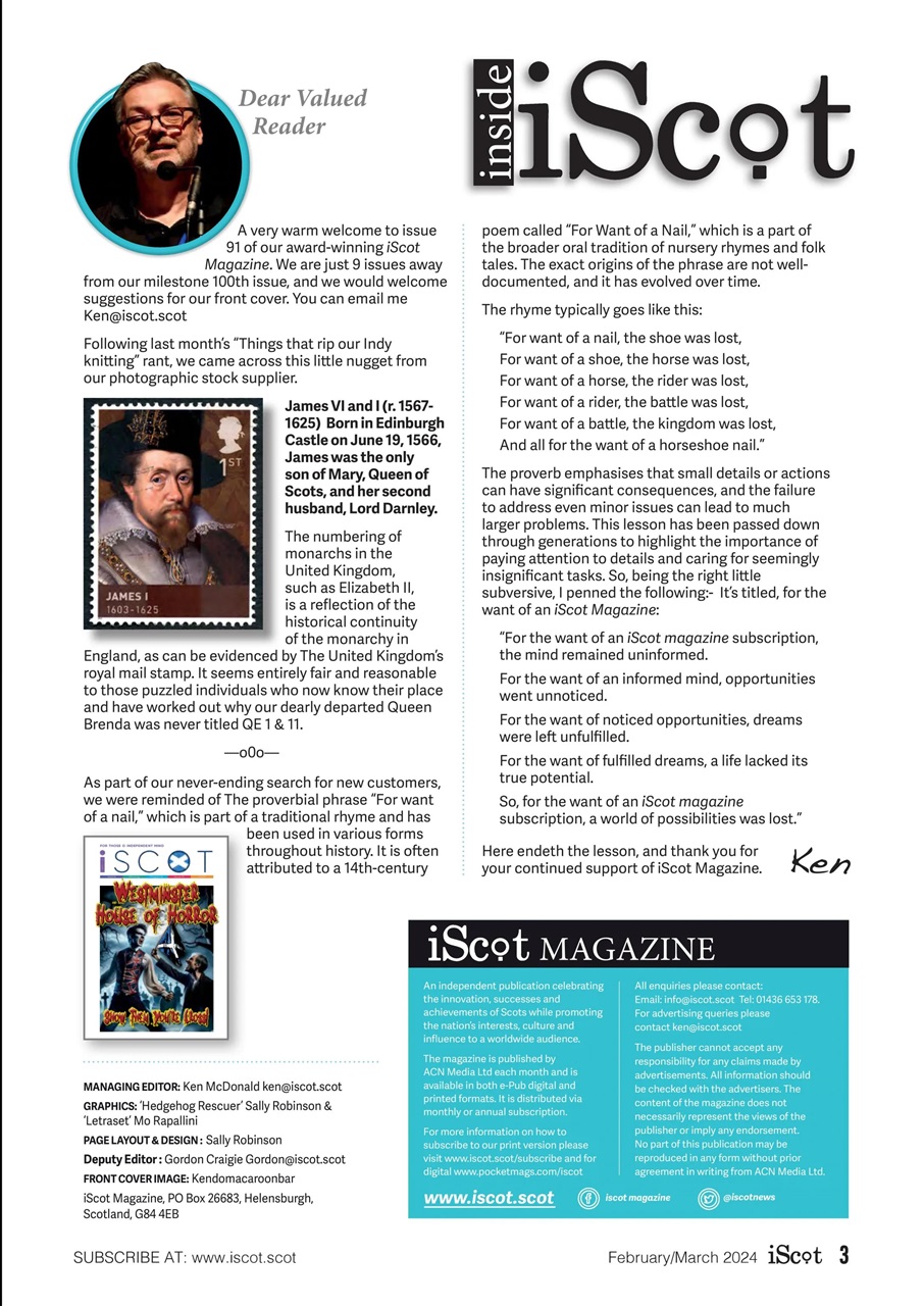 iScot Magazine Preview Pages