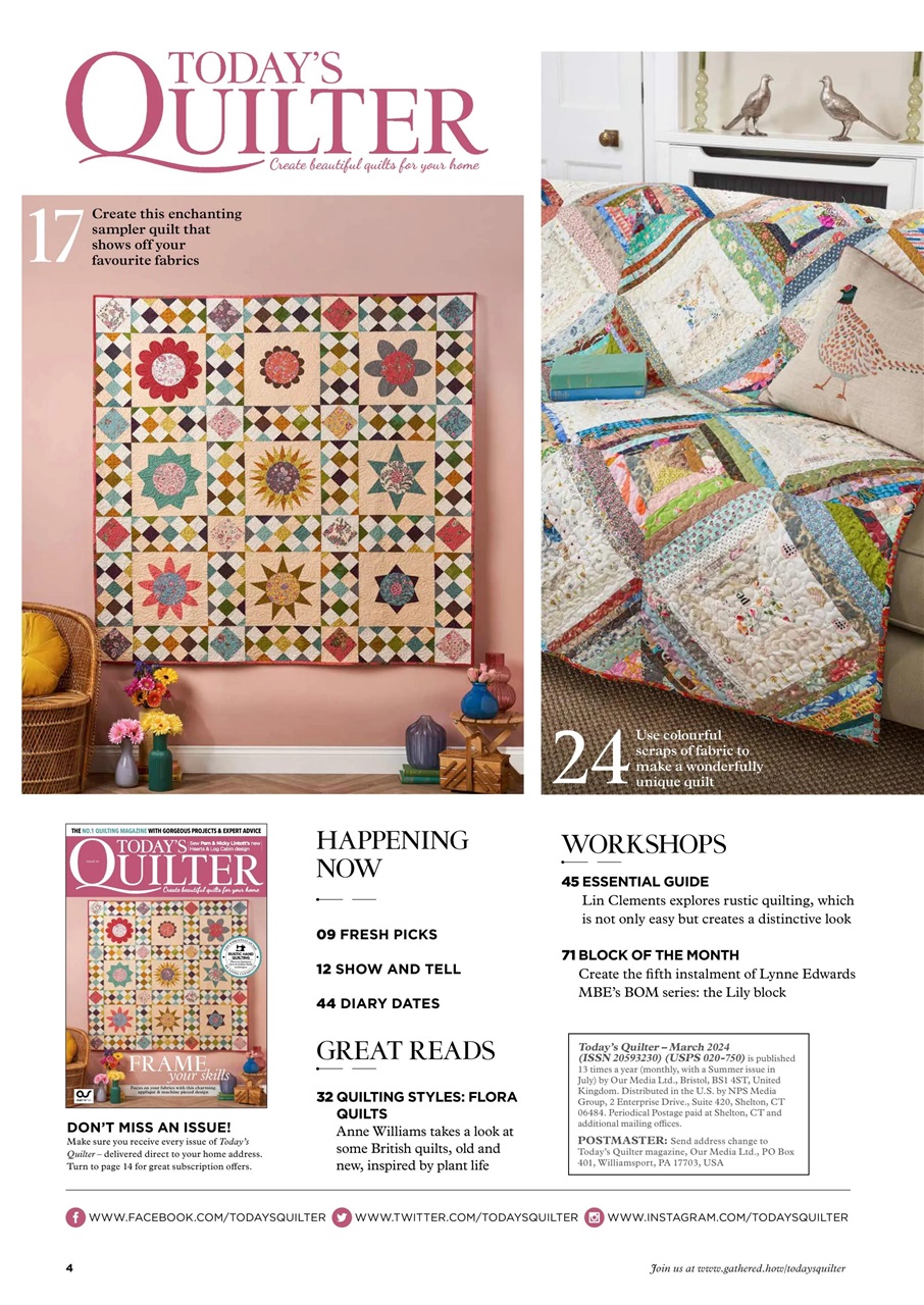 Today’s Quilter Preview Pages