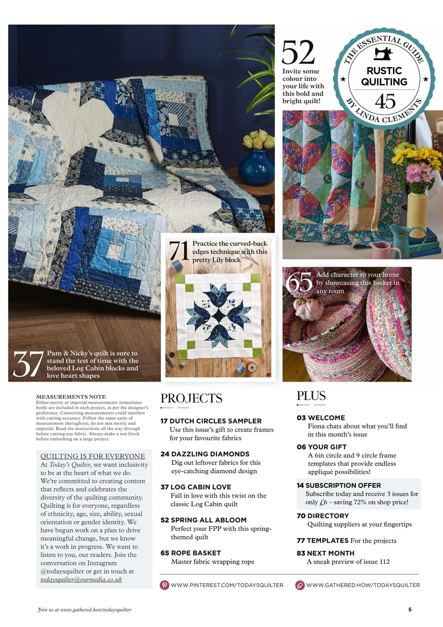 Today’s Quilter Preview Pages